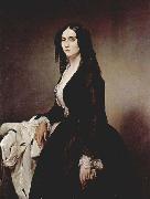Francesco Hayez Portrait of Matilde Juva Branca oil painting reproduction